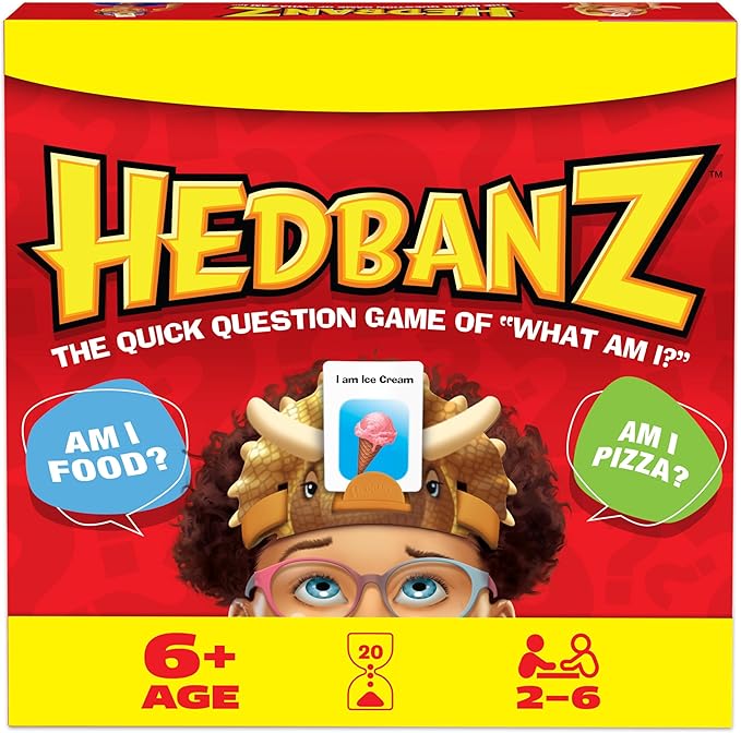 Hedbanz 2023 Edition: Ultimate Family Picture Guessing Board Game, New Cards