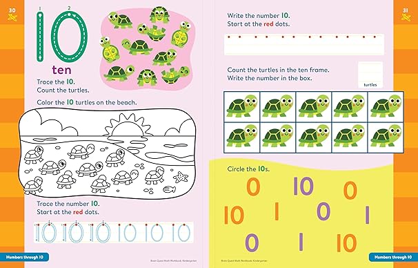Brain Quest Math Workbook: Kindergarten