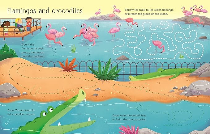Wipe Clean Zoo Activity Book
