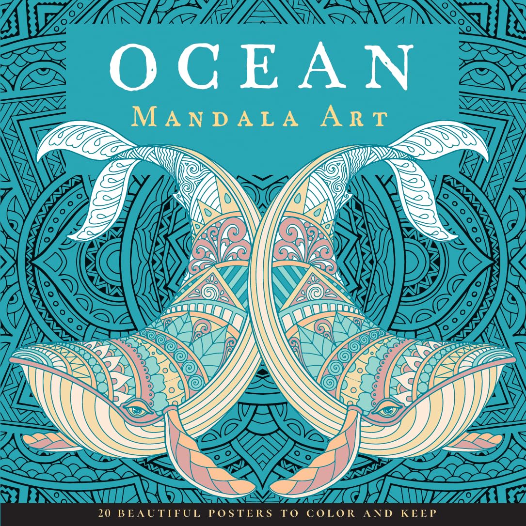 Ocean Mandala Art Coloring Book by Veneta Hooper