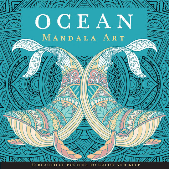 Ocean Mandala Art Coloring Book by Veneta Hooper