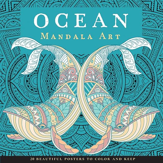 Ocean Mandala Art Coloring Book by Veneta Hooper