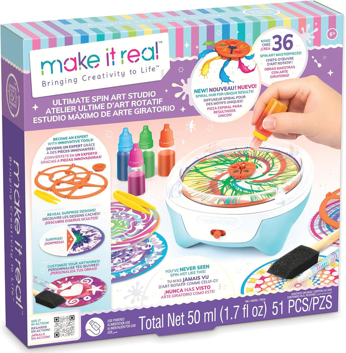 Make It Real Ultimate Spin Art Studio Craft Kit