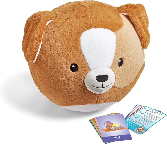 hand2mind Puppy BubblePlush 15in Yoga Ball Toy