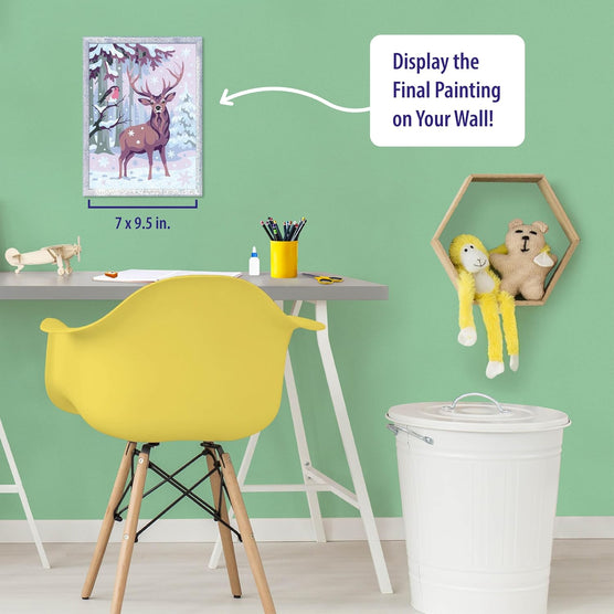 Ravensburger CreArt Night Before Christmas Paint Kit - Festive Santa Sleigh Reindeer Scene