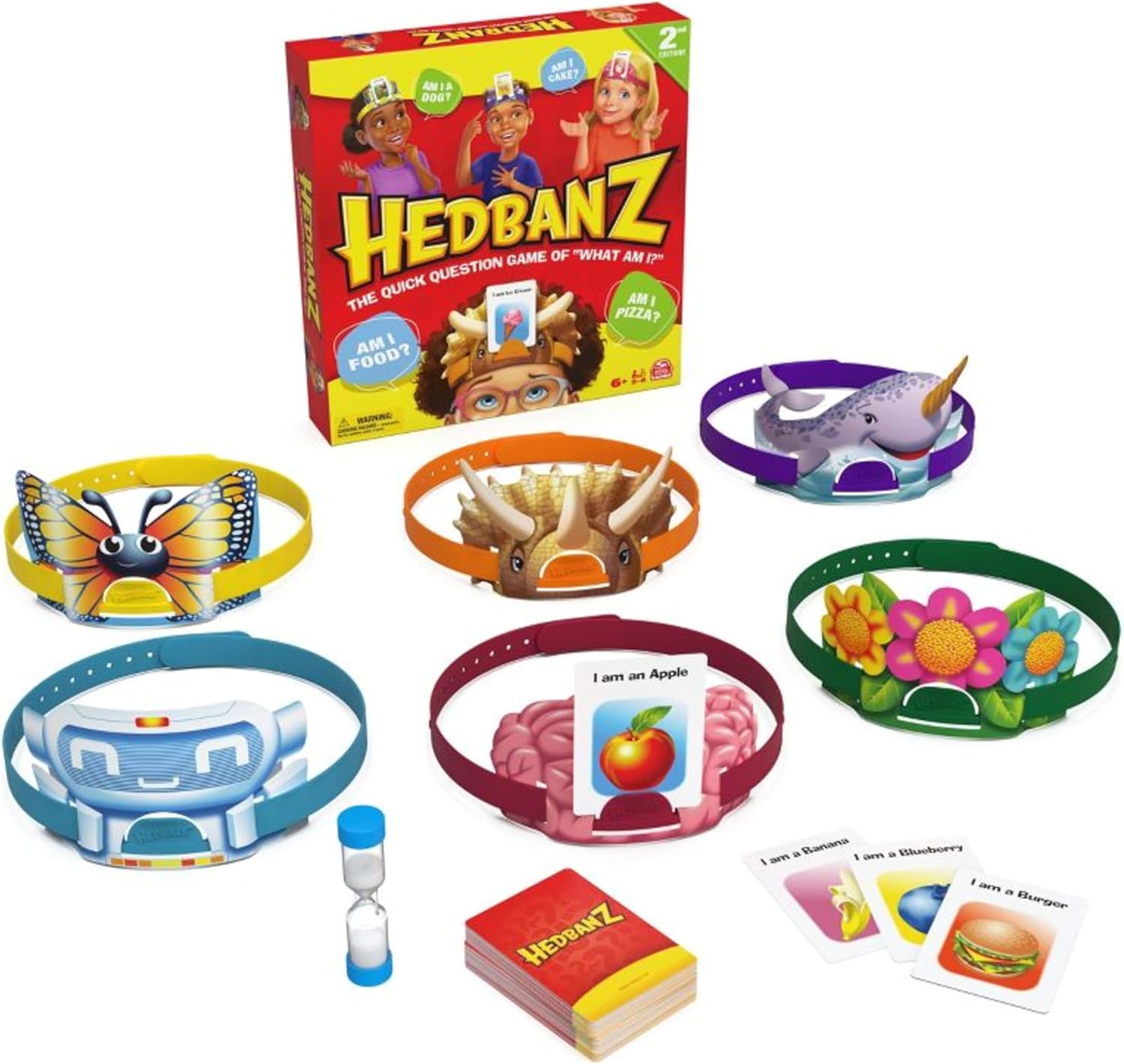 Hedbanz 2023 Edition: Ultimate Family Picture Guessing Board Game, New Cards