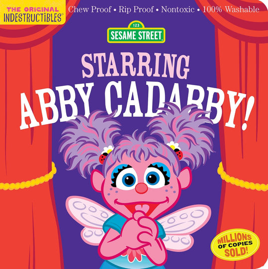 Indestructibles Sesame Street Abby Cadabby Chew Proof Rip Proof Washable Baby Book