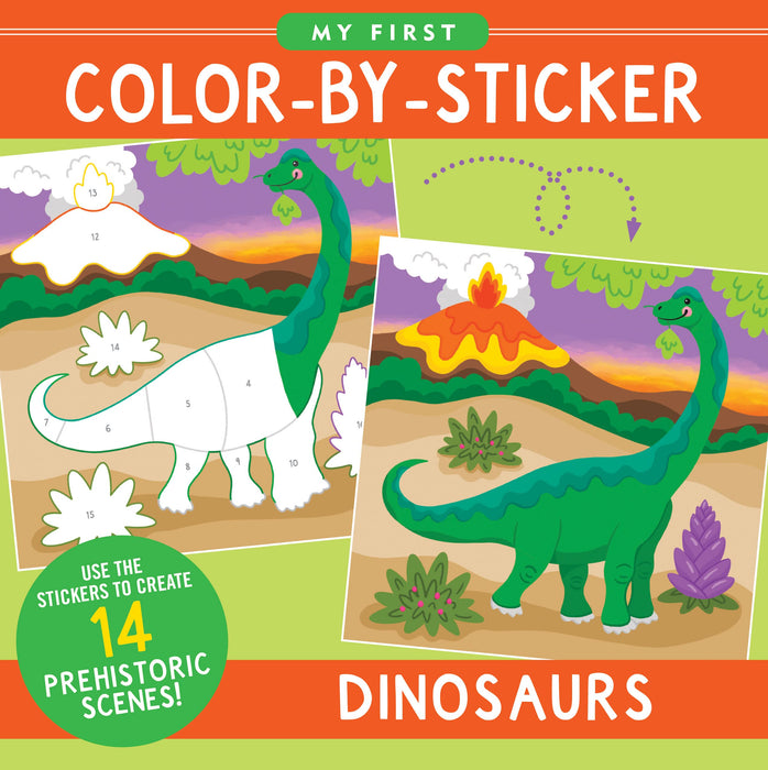 My First Color By Sticker Book Dinosaurs
