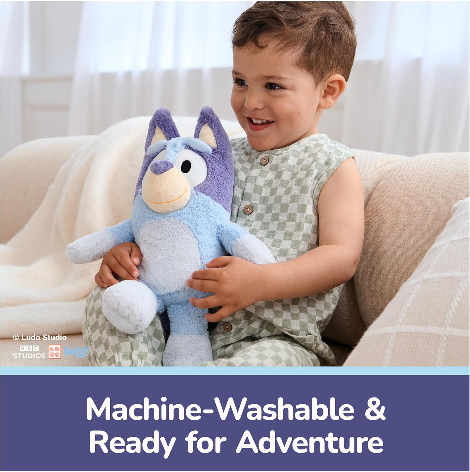 GUND Bluey Sustainably Soft Plush Toy - Eco-Friendly Recycled Materials, 13-inch