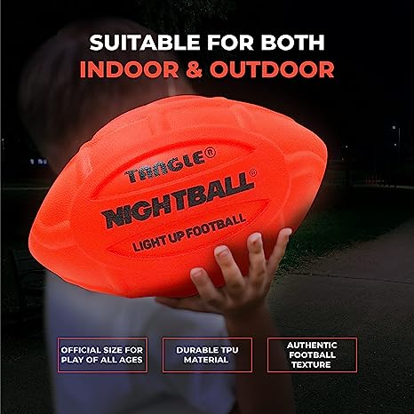 Red LED Inflated Football