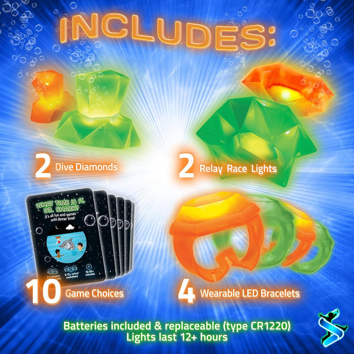 Glow in The Dark Pool Toys: Starlux Pool Party Set – Up Pool Games for Kids