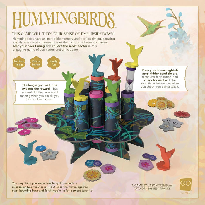 USAOPOLY Hummingbirds Real-Time Dexterity Board Game 2-4 Players