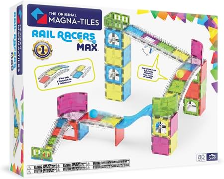 MAGNA-TILES Rail Racers Construction Toy Set 33pc