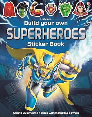 Build Your Superheroes Sticker Book