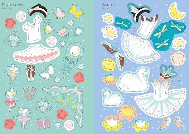 Little Sticker Dolly Dressing Ballerina Paperback – Sticker Book