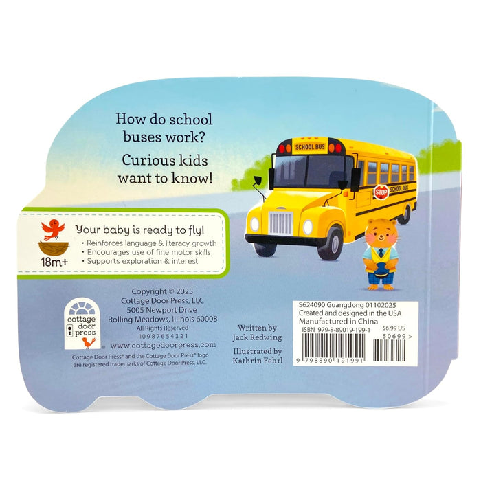 Cottage Door Press How a School Bus Works Shaped Board Book