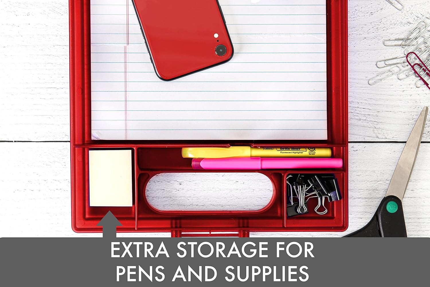 Red Clipcase With Storage and Handle