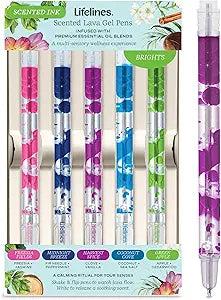 Scented Lava Gel Pen Set 5pk Brights