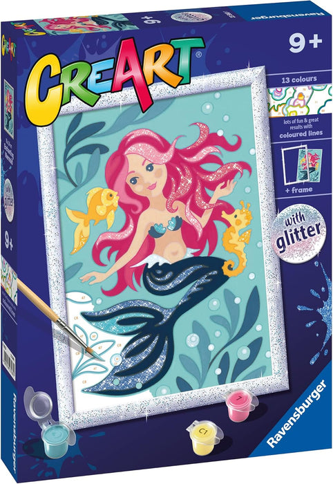 CreArt Enchanting Mermaid Paint by Numbers Kit