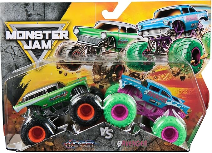 Monster Jam Official 1:64 Scale Die-Cast Monster Trucks 2-Pack