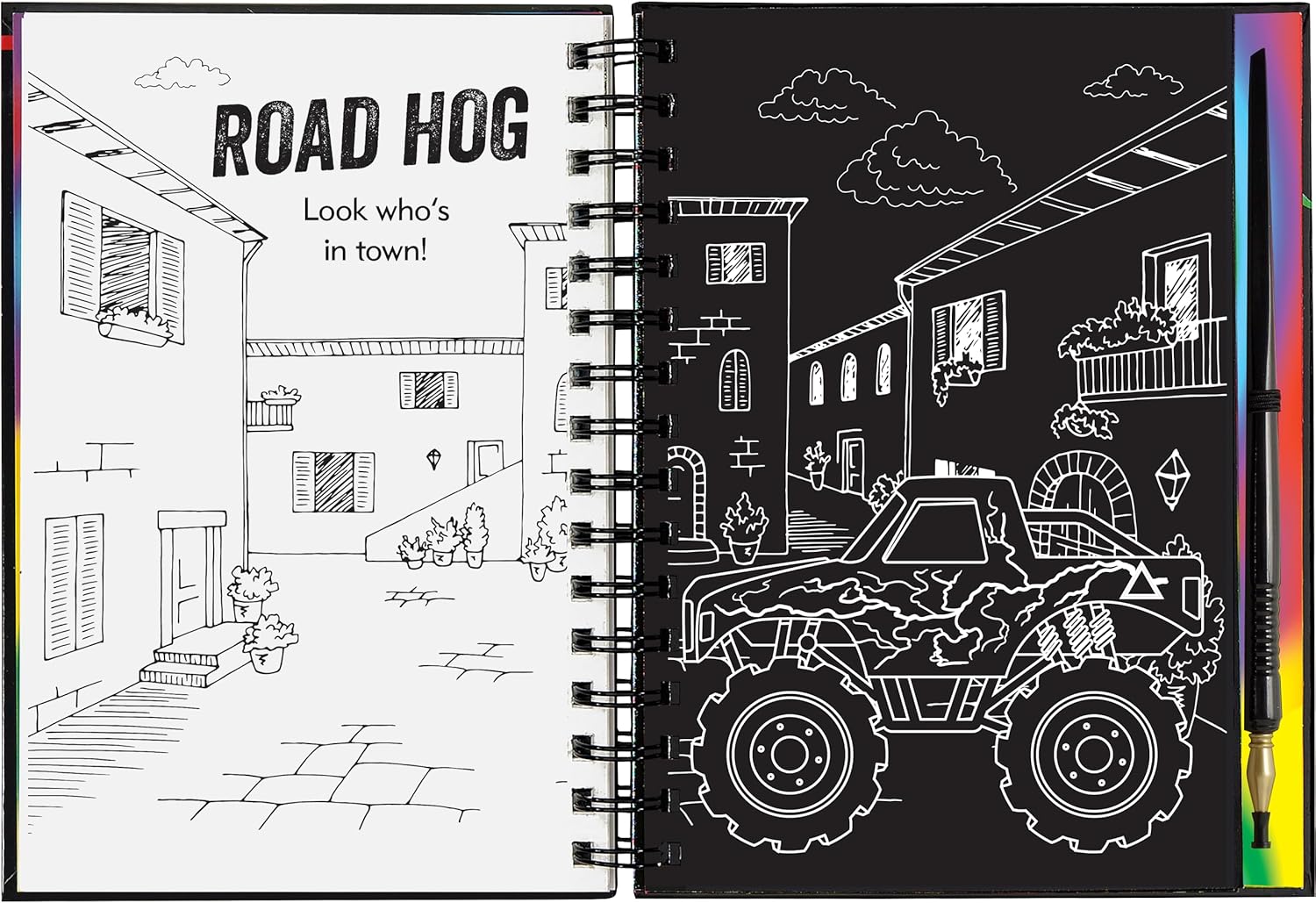 Extreme Monster Trucks Scratch and Sketch Book