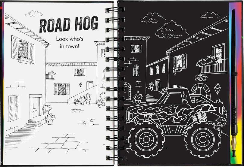 Extreme Monster Trucks Scratch and Sketch Book