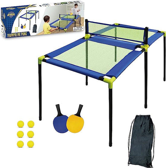 Portable Trampoline Ping Pong Table Tennis Game for Indoor or Outdoor Use