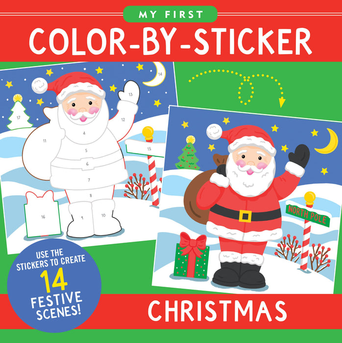 My First Color By Sticker Book Christmas