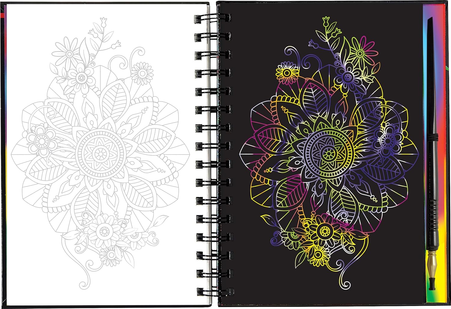 Extreme Mandalas Scratch and Sketch Book