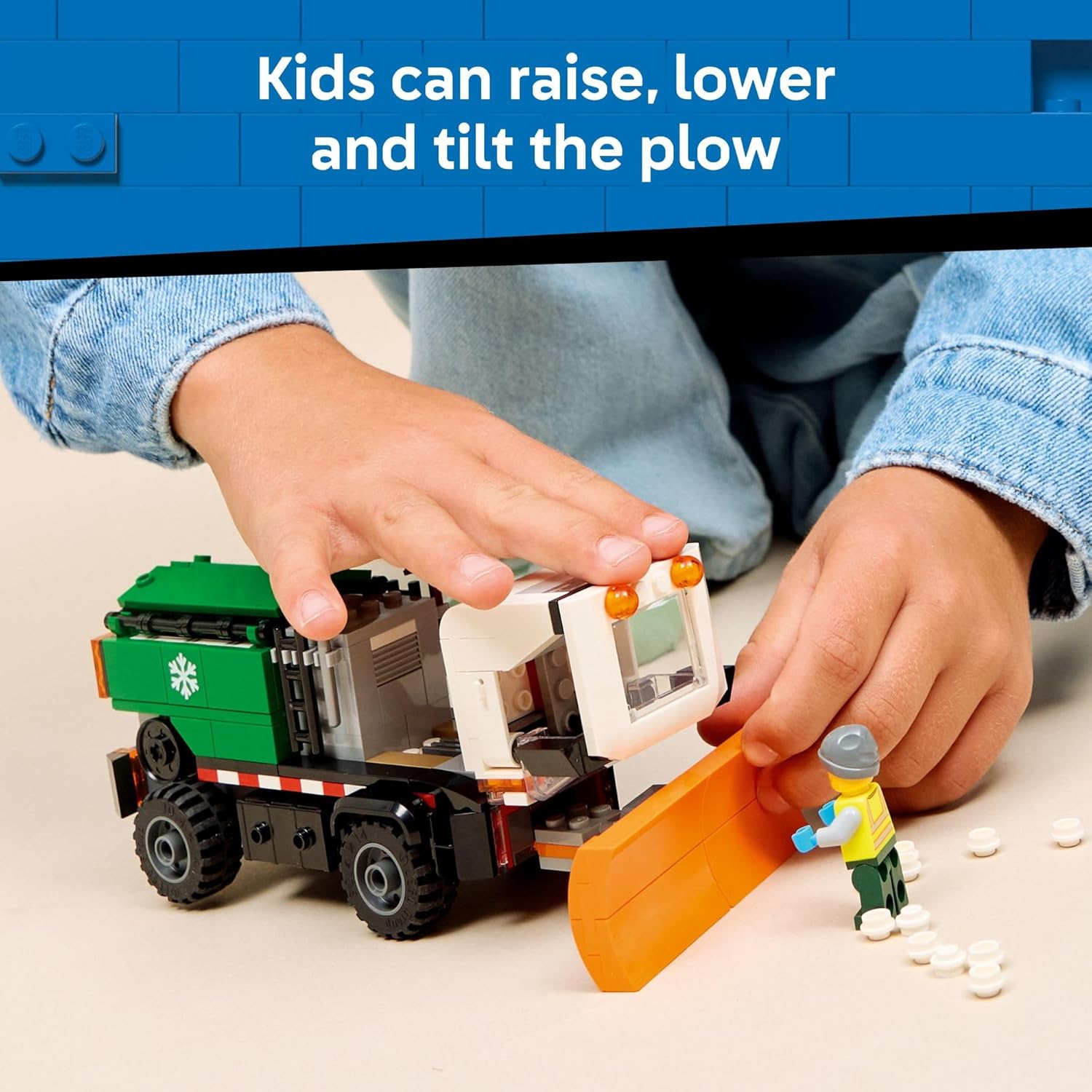 LEGO City Snowplow Truck Building Toy for Kids