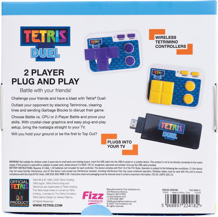 Fizz Creations Tetris Duel Plug & Play TV Game