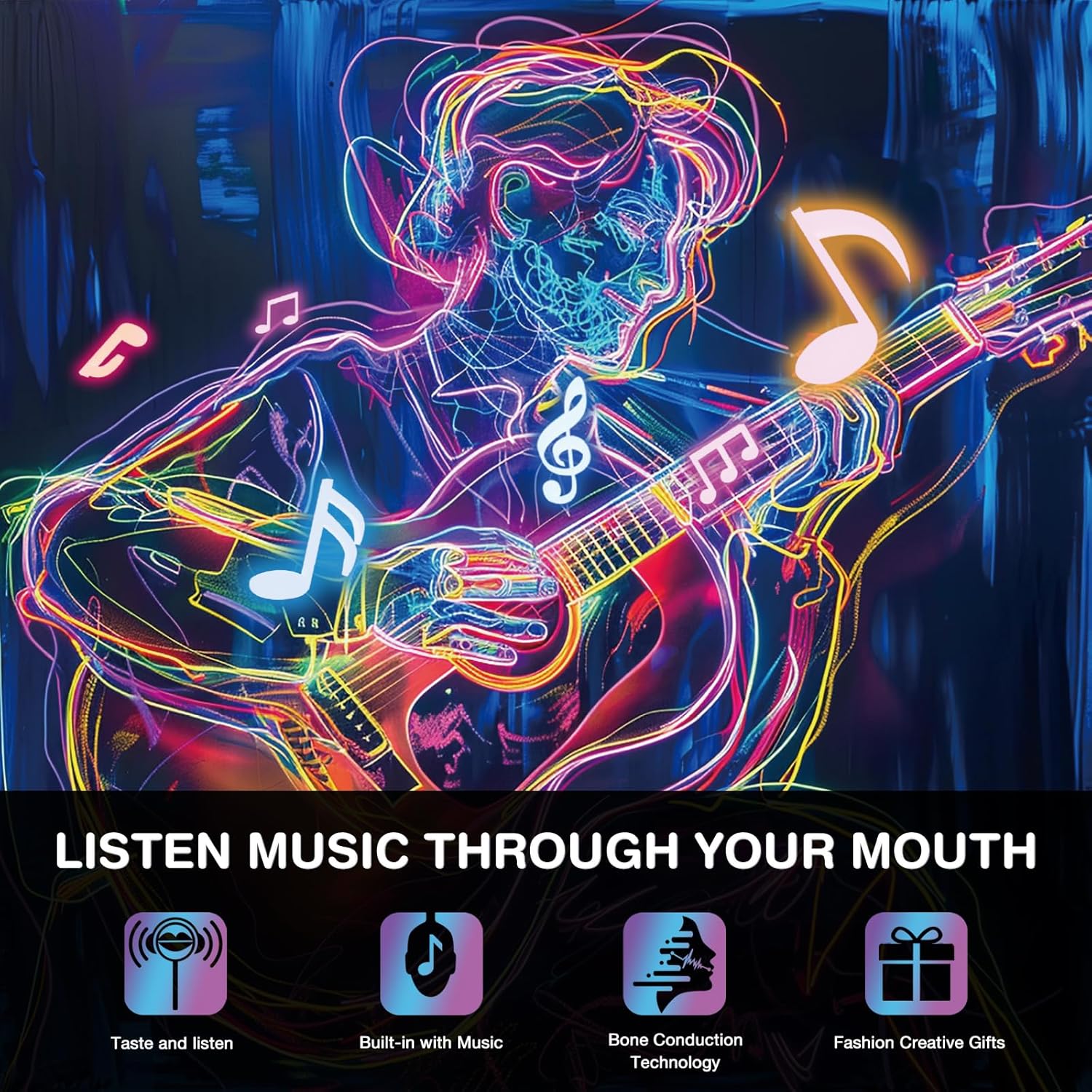 Amos Tasty Sounds Audio Music Lollipop Strawberry Flavor Candy