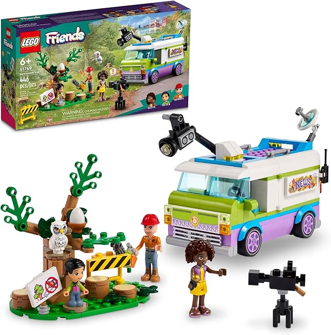 LEGO Friends Newsroom Van 41749 Building Toy Set