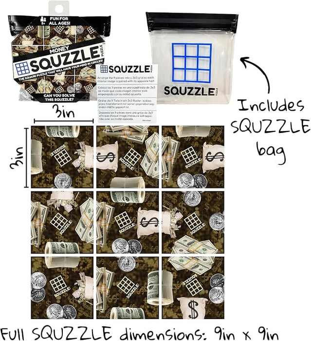 Squzzle Puzzle – 9-Piece Travel Puzzle Game