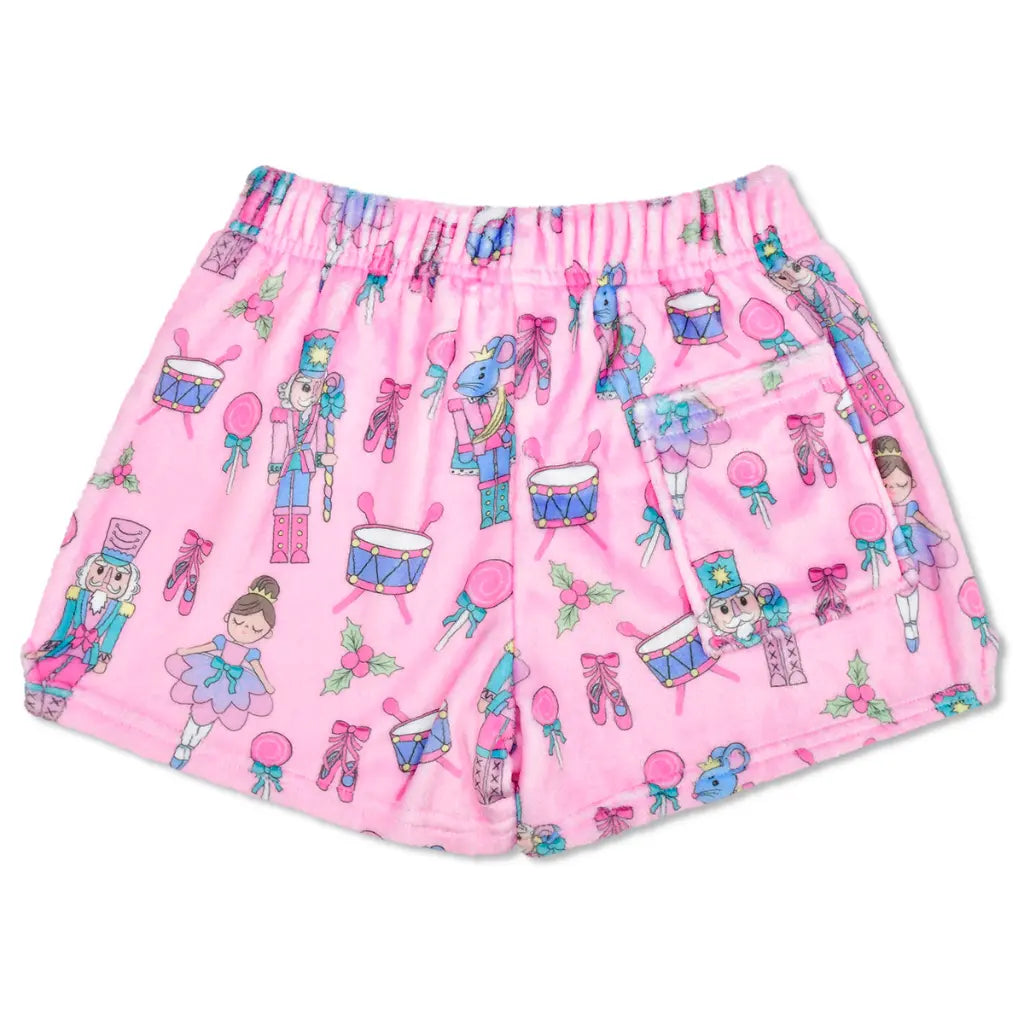 Nutcracker Waltz Plush Shorts - Small