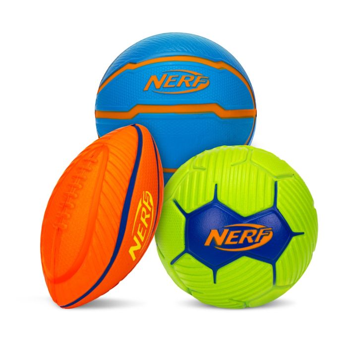 Nerf Multi Sport Foam Stress Balls Set of 3 Mini