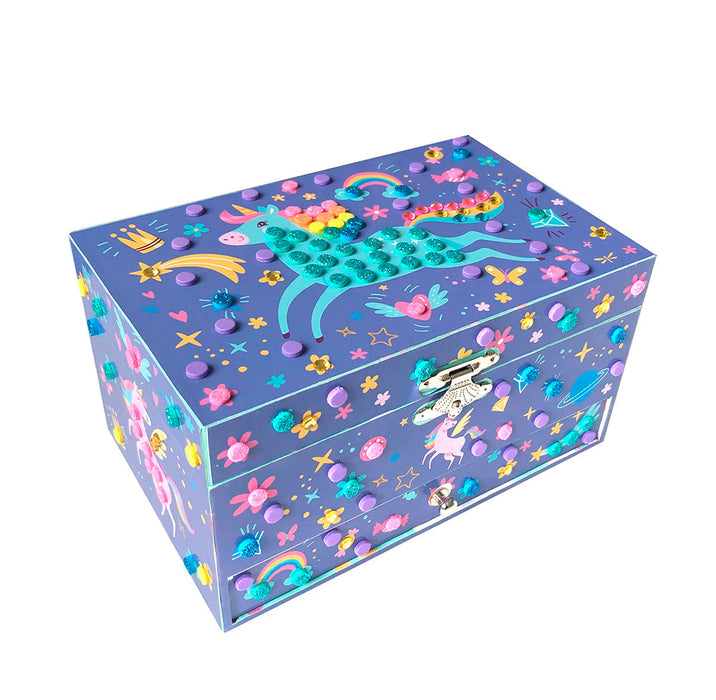 3D Mosaic Music Box Unicorn