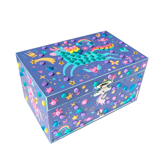3D Mosaic Music Box Unicorn
