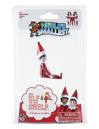 World's Smallest Elf on the Shelf Red