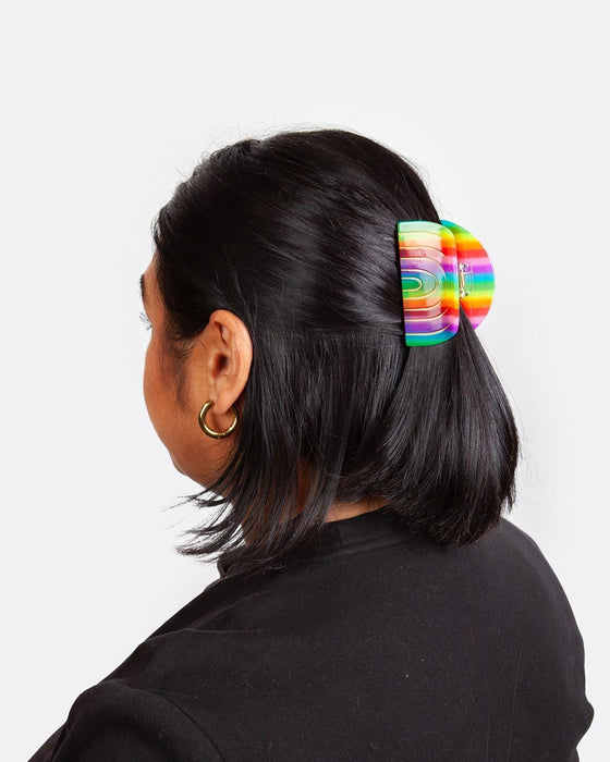 Eat My Socks Rainbow Hair Clip