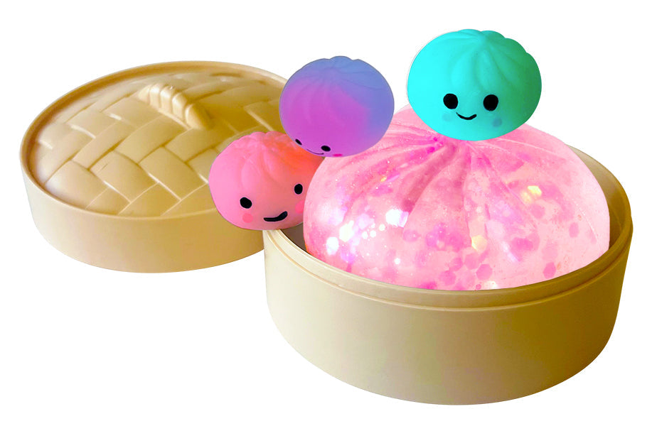 Zorbitz Squishy Dumplin Sensory Squeeze Toy with Surprise Babies Multicolor