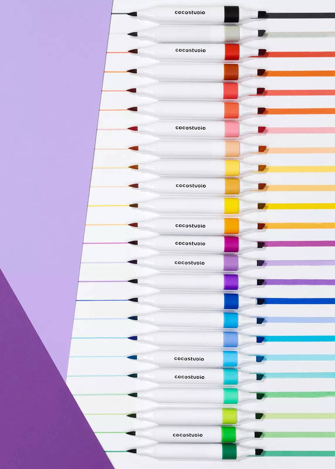 Washable Dual Tip Markers Set - 24 colors