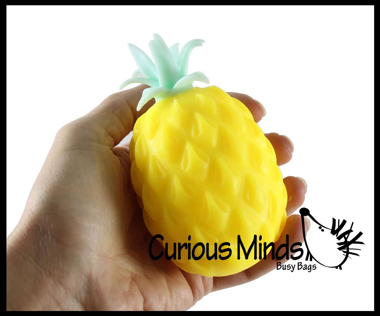 Single Cute Pineapple Soft Fluff- Filled Squeeze Stress Balls  -