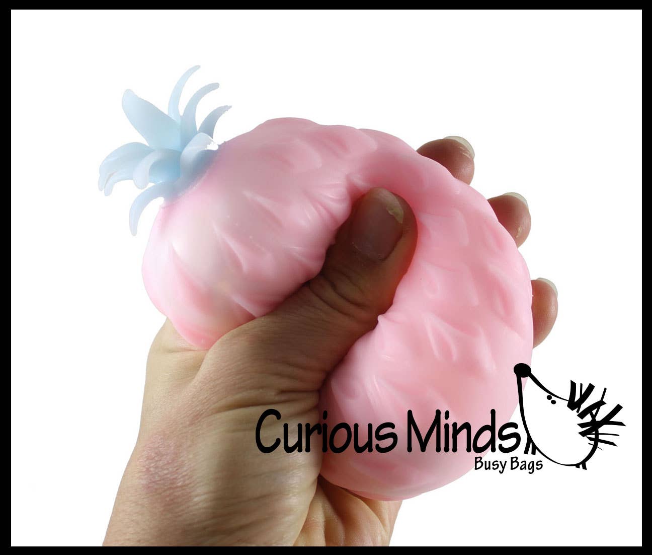 Single Cute Pineapple Soft Fluff- Filled Squeeze Stress Balls  -