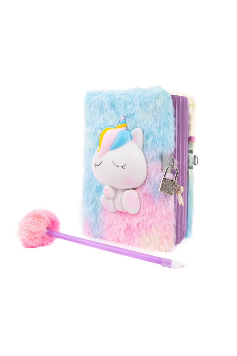 Furry Friends Squishy Journal, Unicorn 1 Piece