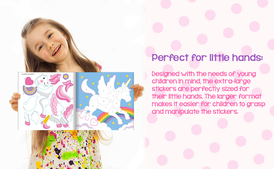 My First Color By Sticker Book Unicorns and More