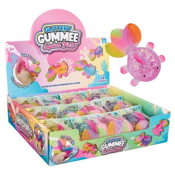 Gummee Rainbow Squish Fish - Single Fish