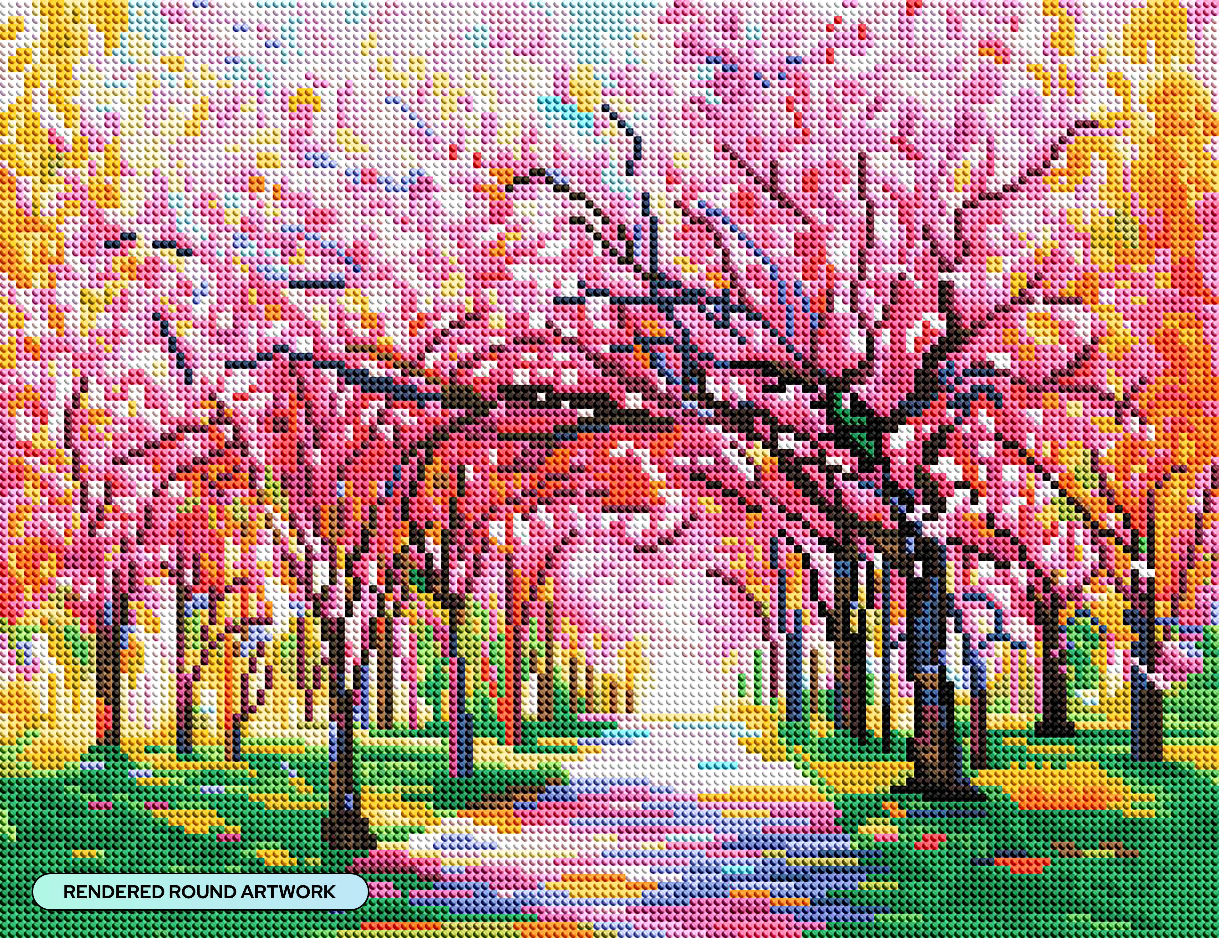 Cherry Blossom Trees Diamond Art