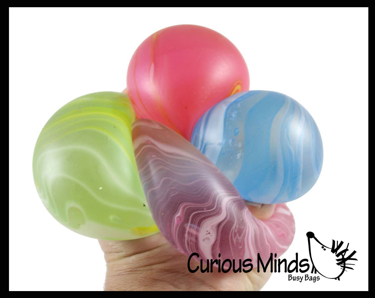 Single Marble Sugar Ball - Thick Glue/Gel Stretch Ball - Squishy