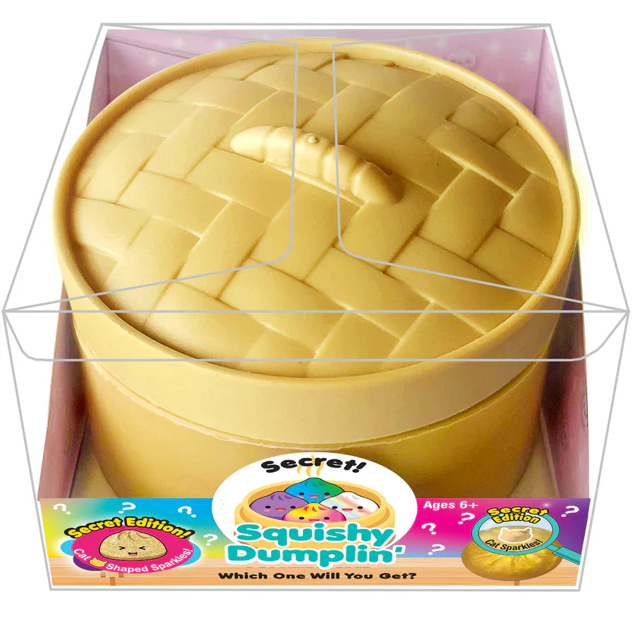 Secret Mystery Squishy Shaped GLITTER Dumplin Fidget Toy